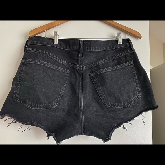 Agolde Parker Shorts Black - Picture 2 of 3